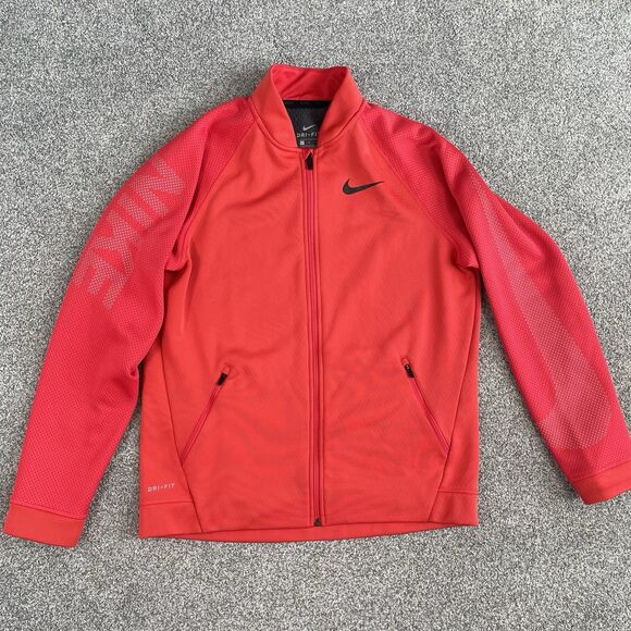 Nike Other - Nike Dri-Fit Therma Sphere Mens Jacket Full Zip Training Red Size Large